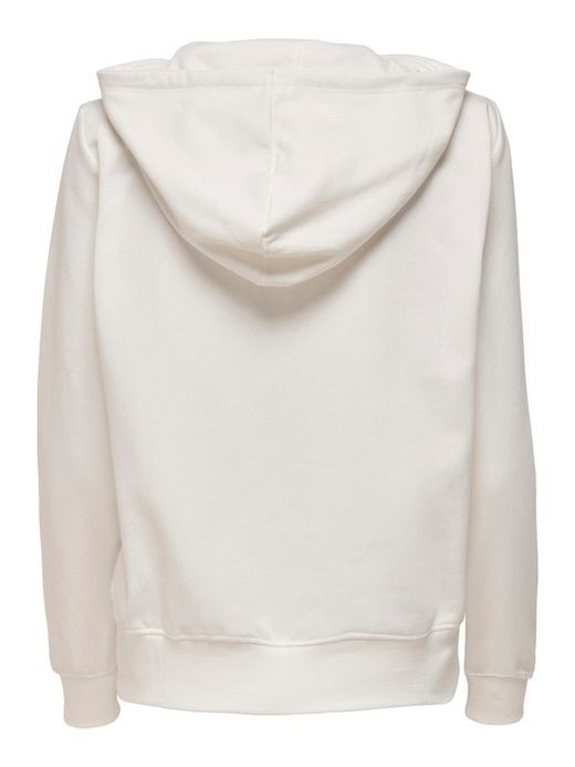 Sudadera con capucha con corazón bordado Only Cloud Dancer