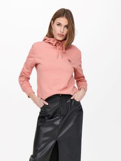 Sudadera con capucha con corazón Only Rosette