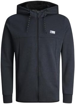 Sudadera con capucha con cremallera Jack & Jones Dark Navy