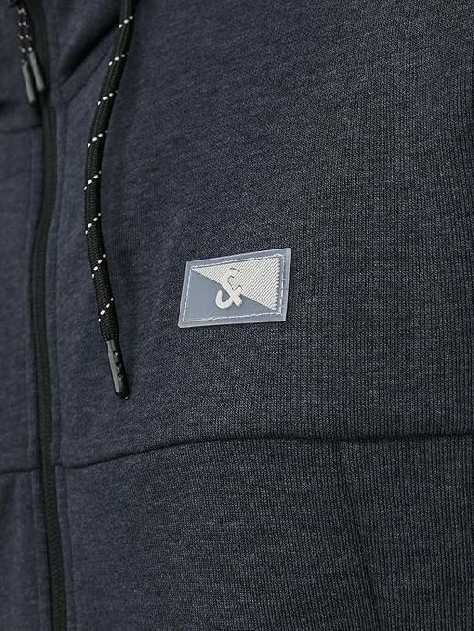 Sudadera con capucha con cremallera Jack & Jones Dark Navy