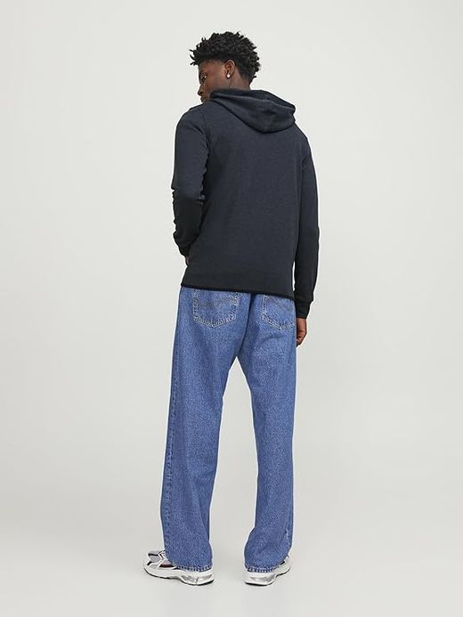 Sudadera con capucha con cremallera Jack & Jones Dark Navy