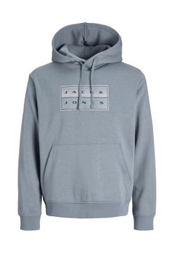 Sudadera con capucha con letras J&J Jack & Jones Blue