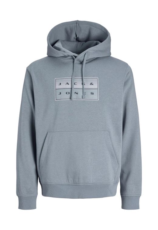 Sudadera con capucha con letras J&J Jack & Jones Blue