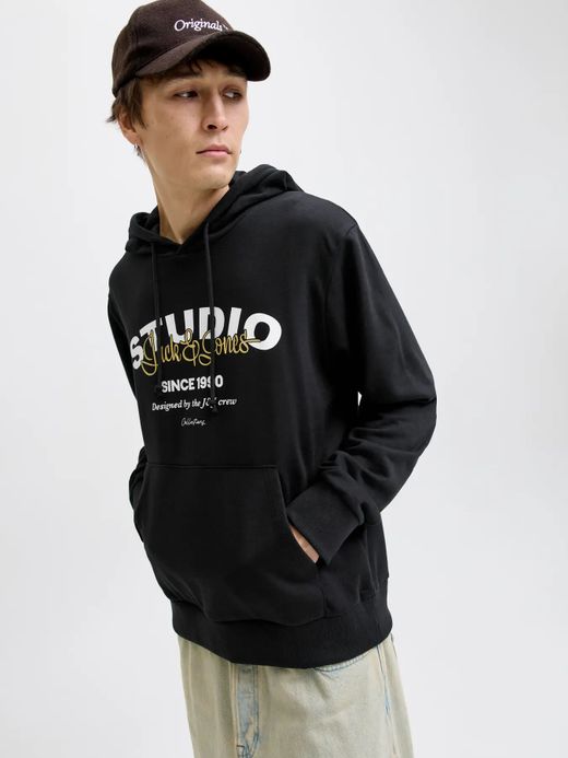 Sudadera con capucha J&J Studio Jack & Jones Black