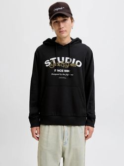 Sudadera con capucha J&J Studio Jack & Jones Black