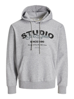 Sudadera con capucha J&J Studio Jack & Jones Light Grey Mela