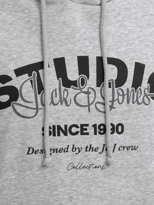 Sudadera con capucha J&J Studio Jack & Jones Light Grey Mela