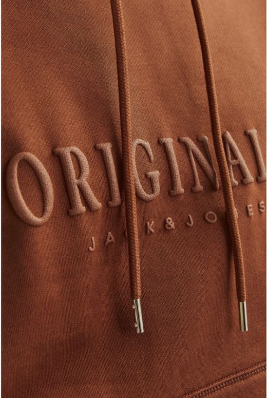Sudadera con capucha Originals Jack & Jones Brown