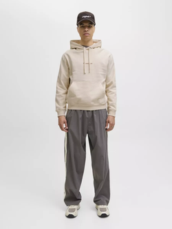 Sudadera con capucha y con pequeño bordado Originals Studio Jack & Jones Antique White