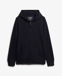 Sudadera con capucha y cremallera envejecida Superdry Bradley Navy
