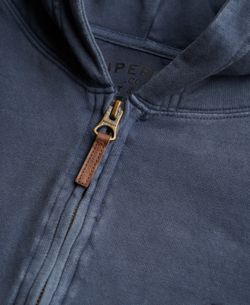 Sudadera con capucha y cremallera envejecida Superdry Slate