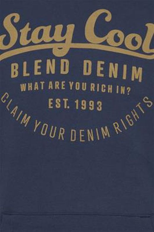 Sudadera con capucha y letras branding Blend Of America Blue