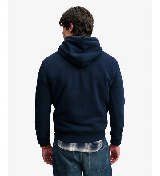 Sudadera con capucha y letras branding Superdry Bluestone