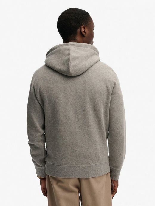 Sudadera con capucha y letras branding Superdry Grey Marl