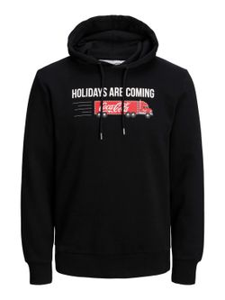 Sudadera con capucha y serigrafía camión Produkt Black