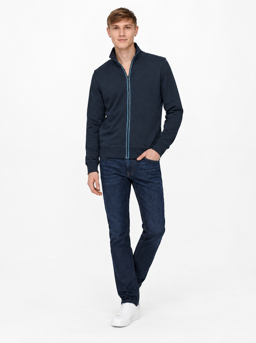 Sudadera con cremallera ribeteada Blend Of America Navy