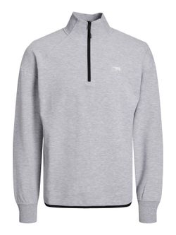 Sudadera con cuello cremallera Jack & Jones Light Grey Mela