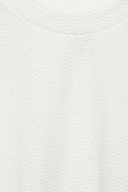 Sudadera con relieve zig zag Street One White Asparagus