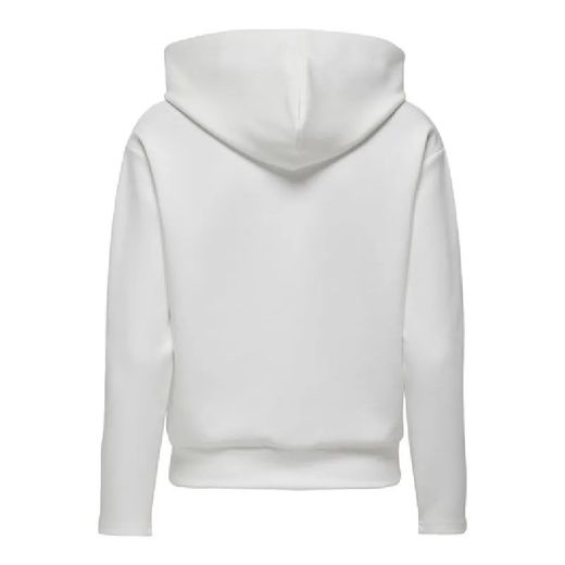 Sudadera corta con capucha y cordón piedras Only Cloud Dancer