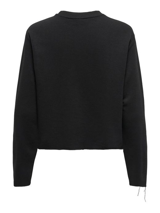 Sudadera corta oversize Imagine Only Black