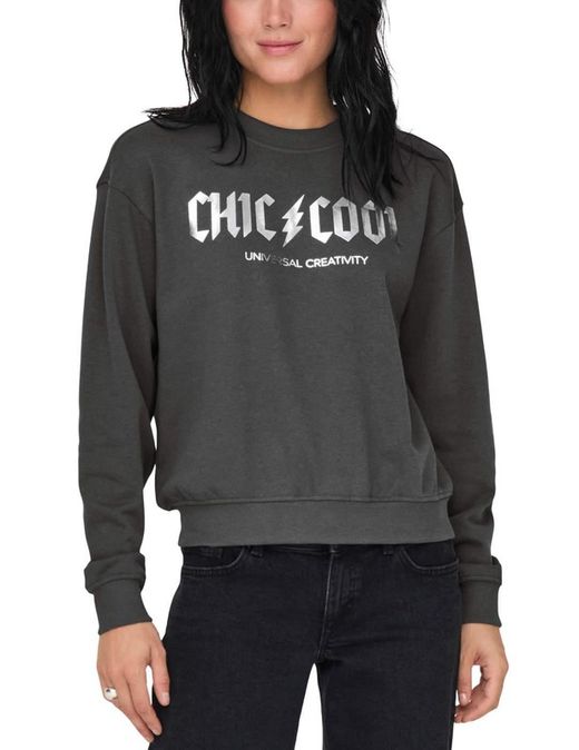 Sudadera de cuello redondo "Chic & cool" Only Magnet
