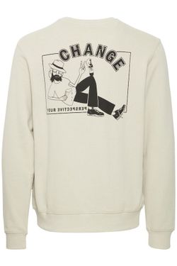 Sudadera de cuello redondo con backprint Change your perspective Blend Of America Petal