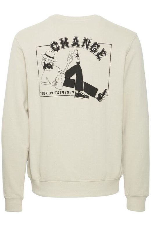 Sudadera de cuello redondo con backprint Change your perspective Blend Of America Petal