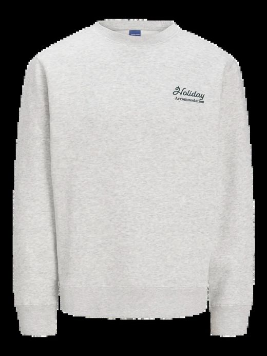 Sudadera de cuello redondo con backprint monocolor Jack & Jones Moonbean