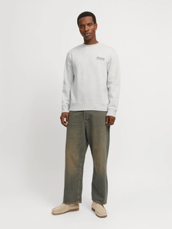 Sudadera de cuello redondo con backprint monocolor Jack & Jones Moonbean