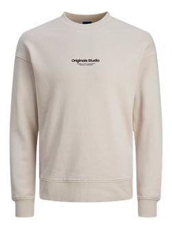 Sudadera de cuello redondo con detalle branding engomado Jack & Jones Moonbean