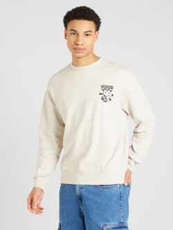 Sudadera de cuello redondo con dibujo gato de la suerte Jack & Jones Moonbean