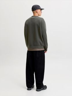 Sudadera de cuello redondo con lestras branding Jack & Jones Peat