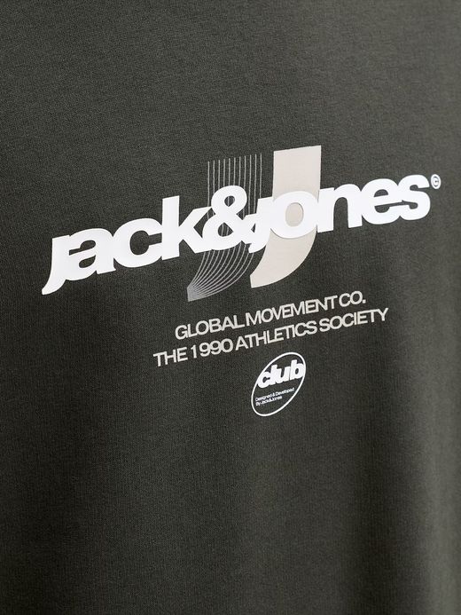 Sudadera de cuello redondo con lestras branding Jack & Jones Peat