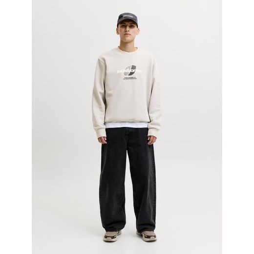 Sudadera de cuello redondo con letras branding Jack & Jones Dove