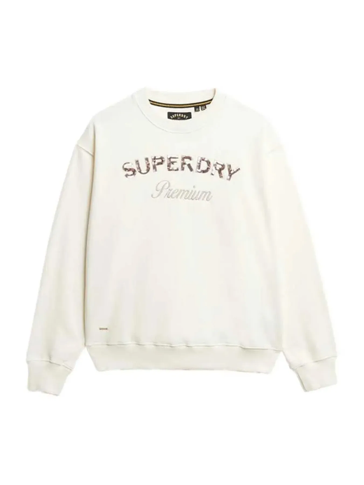 Sudadera de cuello redondo con letras branding Superdry Chalk