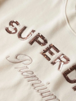 Sudadera de cuello redondo con letras branding Superdry Chalk