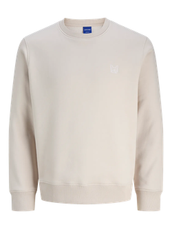 Sudadera de cuello redondo con pequeño bordado en el pecho Jack & Jones Moonbean