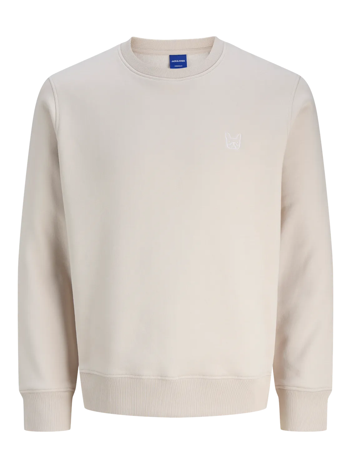 Sudadera de cuello redondo con pequeño bordado en el pecho Jack & Jones Moonbean 4XL