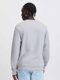 Sudadera de cuello redondo con print retrato leopardo Blend Of America Stone Mix