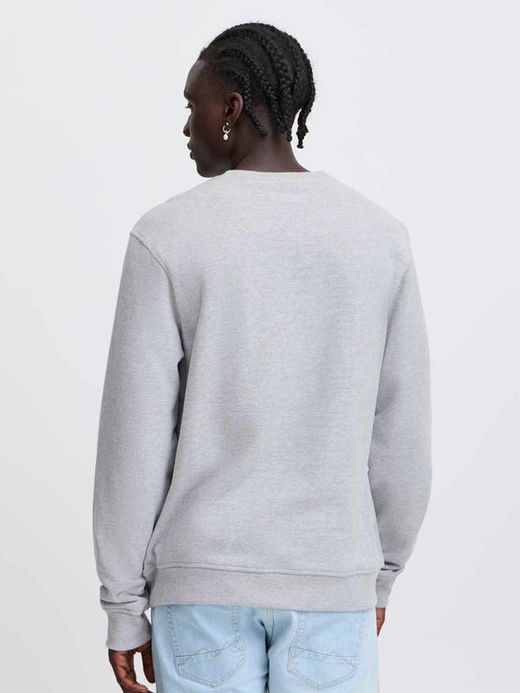 Sudadera de cuello redondo con print retrato leopardo Blend Of America Stone Mix