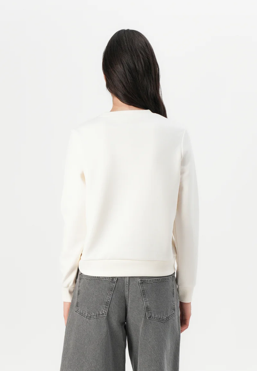 Sudadera de cuello redondo dibujo corazón Only Cloud Dancer