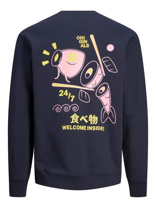 Sudadera de cuello redondo dibujos comics manga Jack & Jones Sky Captain