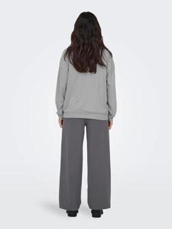 Sudadera de cuello redondo faces & sunglasses Only Cool Grey