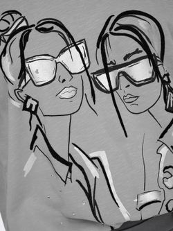 Sudadera de cuello redondo faces & sunglasses Only Cool Grey