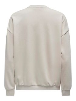 Sudadera de cuello redondo girls & sunglasses Only Pumice Stone