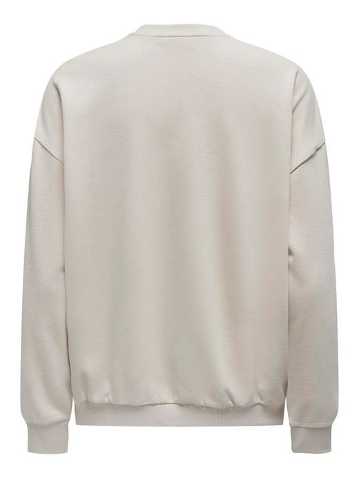 Sudadera de cuello redondo girls & sunglasses Only Pumice Stone