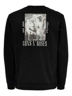 Sudadera de cuello redondo Guns n´Roses Only & Sons Black