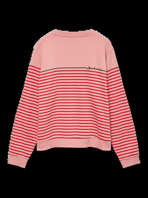 Sudadera de cuello redondo rayas kindness Vero Moda Rose