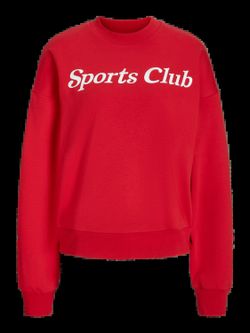 Sudadera de cuello redondo Sports club Jjxx High Risk Red