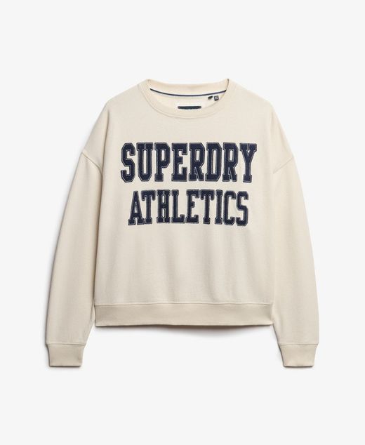 Sudadera de cuello redondo Superdry Athletics Superdry Desert Sage